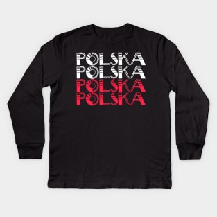 Polska - Poland Kids Long Sleeve T-Shirt